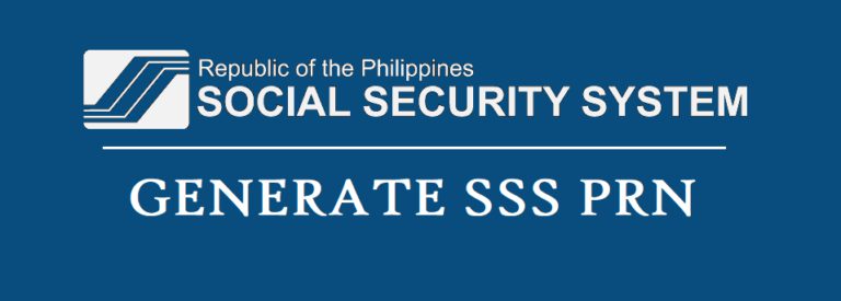Generate PRN for your SSS Online Payment